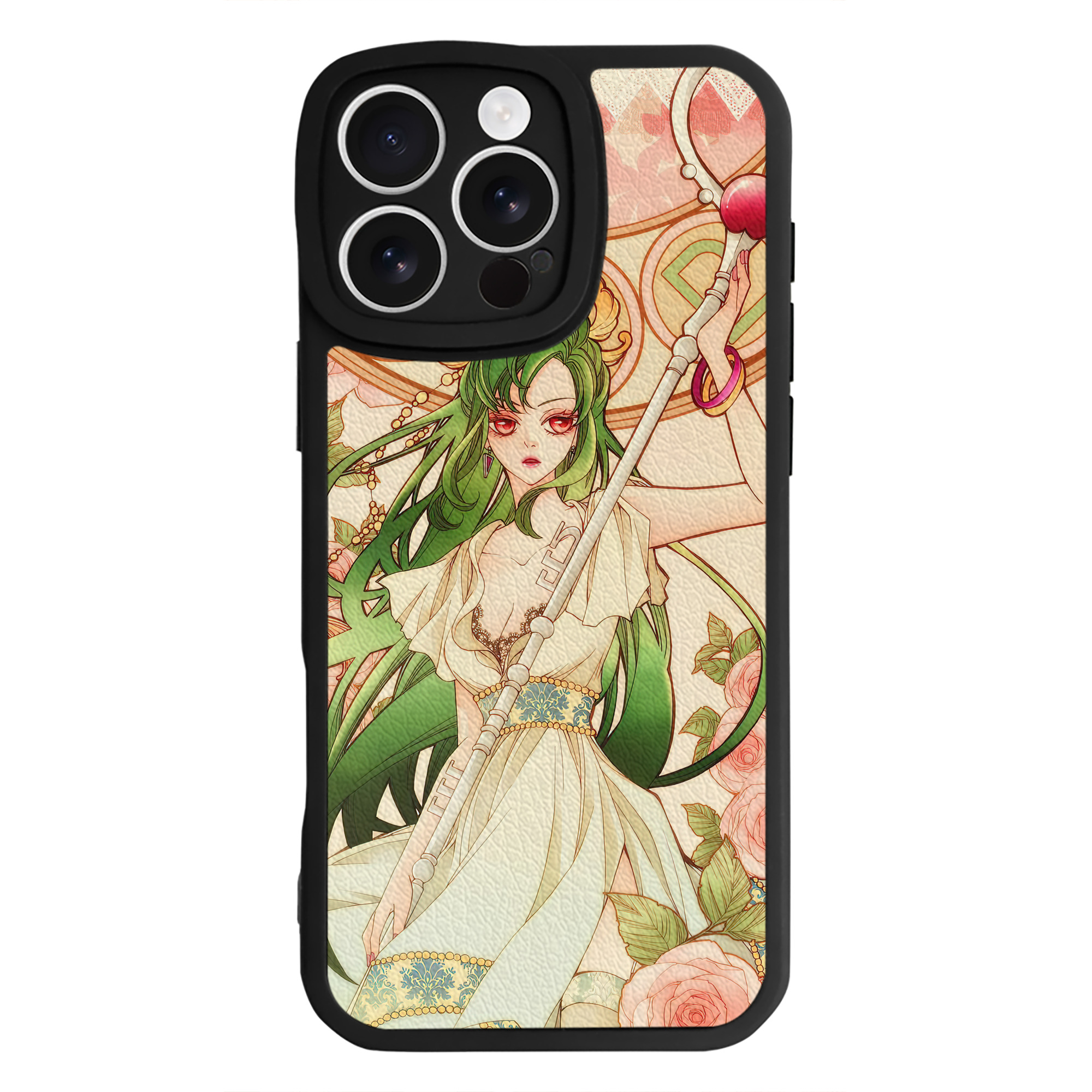 （画像用） 美少女戦士セーラームーン Sailor Moon 【iPhone 16シリーズ対応】シリコンスマホケース（レザー調） 材質：シリコン